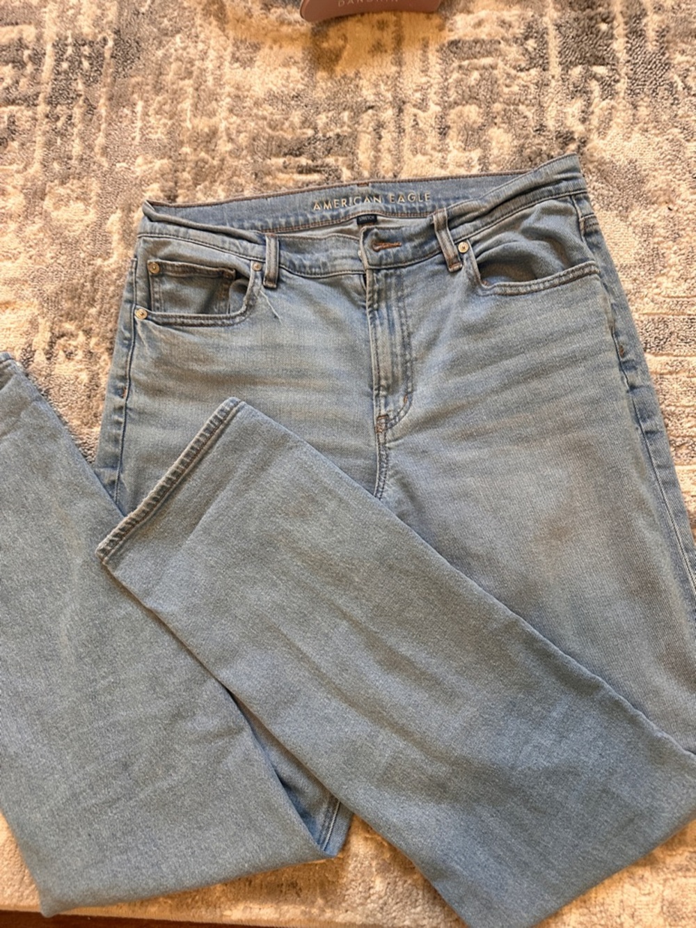 American Eagle Outfitters High-Rise Light Wash Jeans 12 XLONG